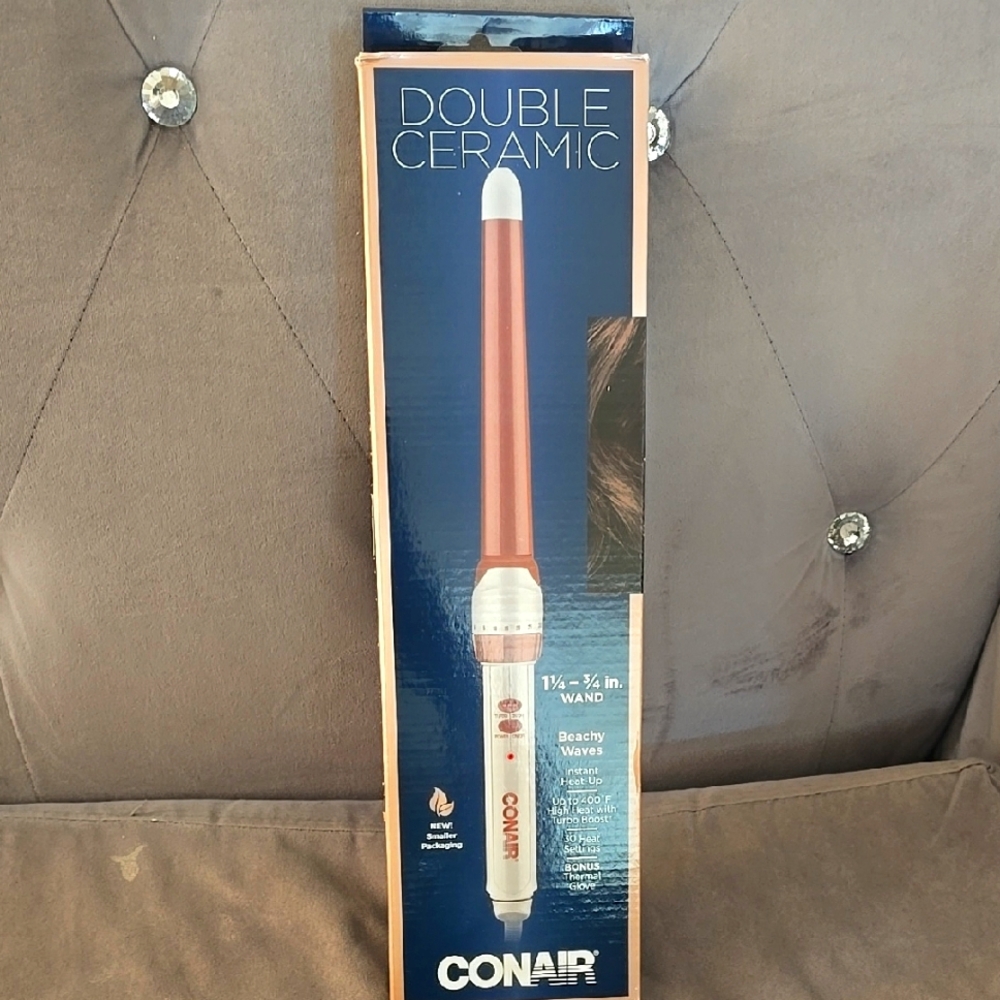 Conair Double Ceramic Curling Wand - Rose Gold